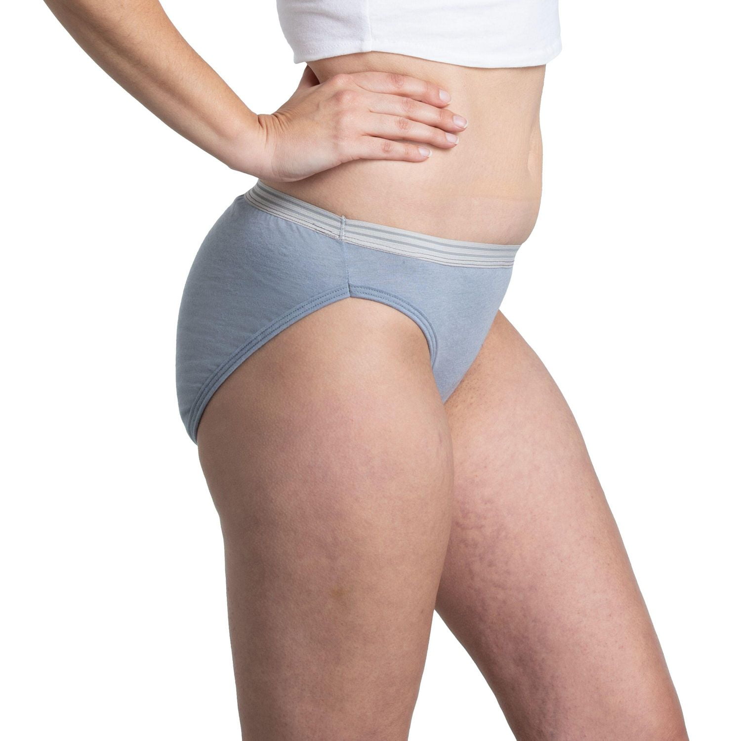 Bikini chiné Fruit of the Loom pour femmes, paquet assorti de 6 Tailles 5 à 9