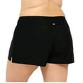 thumbnail image 2 of Krista Plus Women's Full Coverage Black Swim Boyshorts Swim Bottoms, 2 of 3