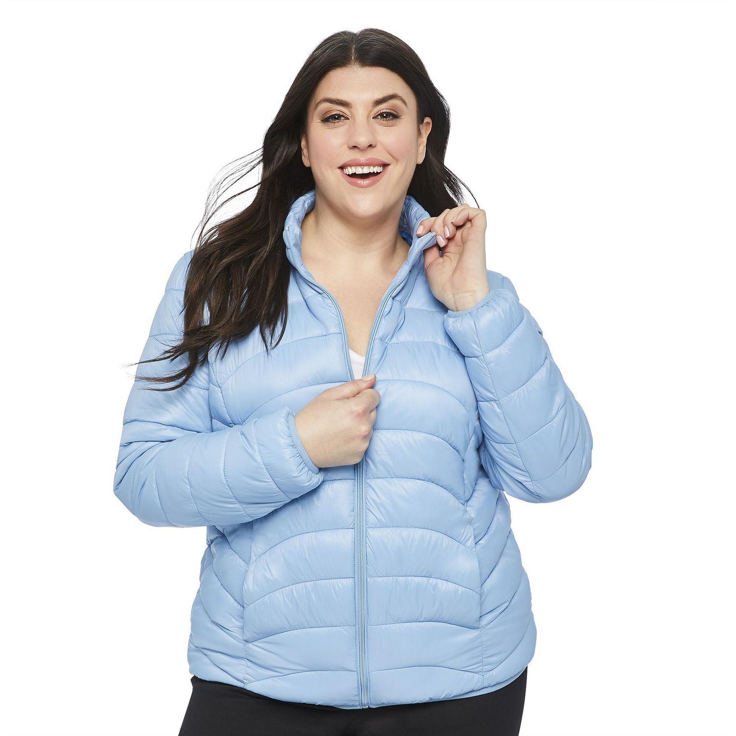 Plus Women's Lightweight Puffer Jacket Walmart Canada