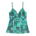 thumbnail image 4 of Krista Women's V Neck Crossover Tankini Swim Top, 4 of 8