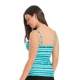 thumbnail image 3 of Krista Women's V Neck Crossover Tankini Swim Top, 3 of 8