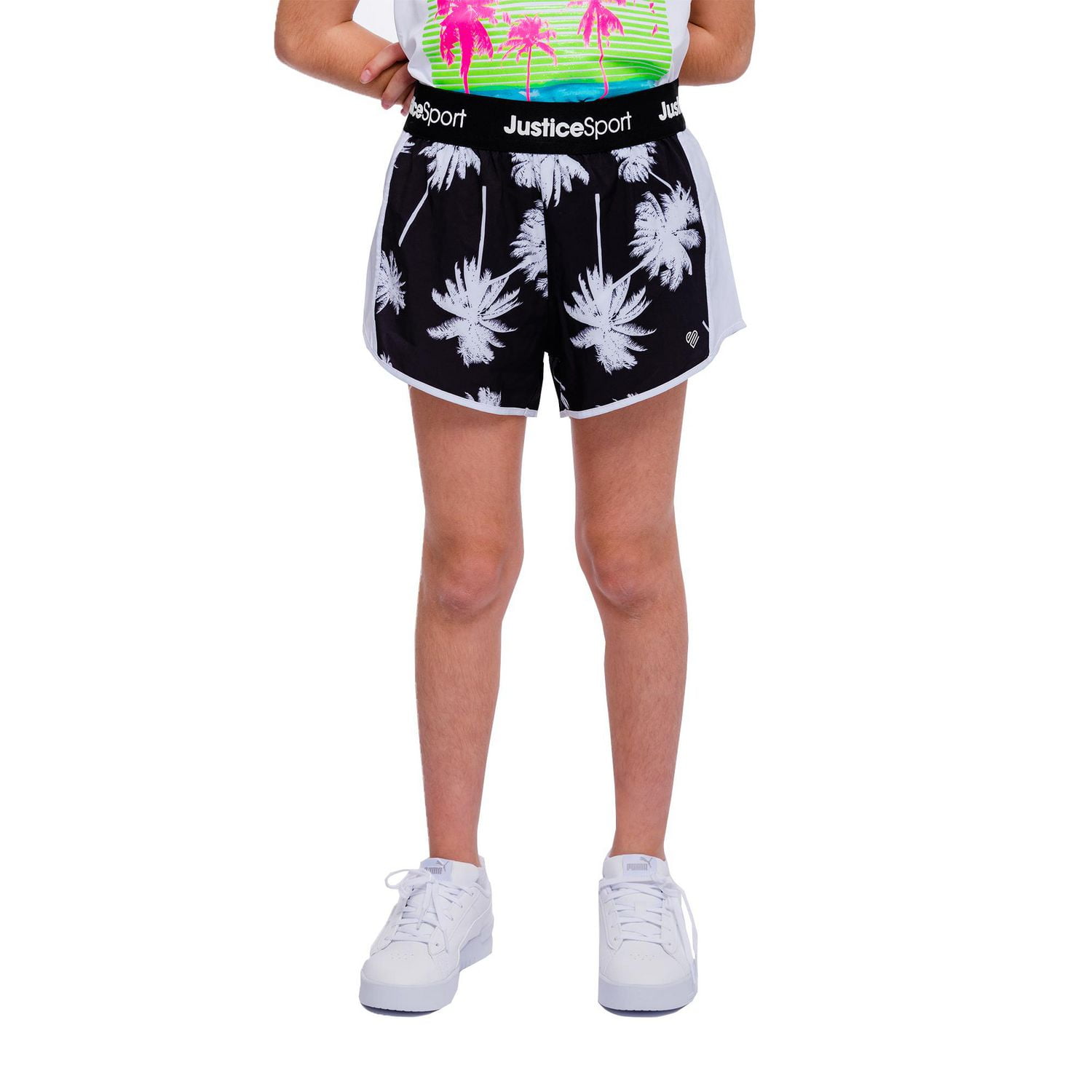 Short Justice Palm Trees pour fille