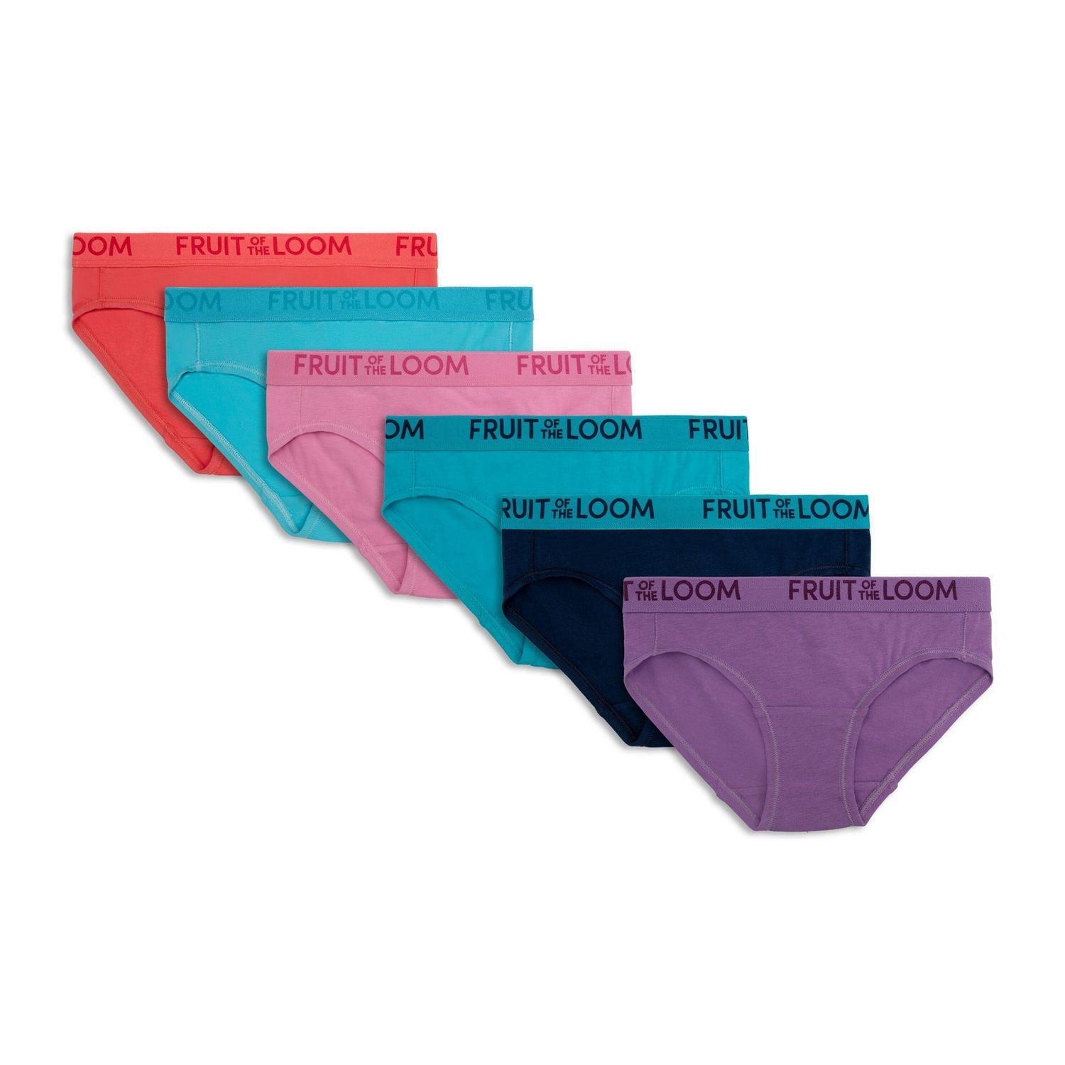 Girls' ENERGIZE Cotton Stretch Hipster, Assorted 6 pack