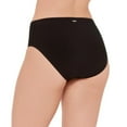 thumbnail image 2 of Krista Women's Black High Waist Full Coverage Bikini Briefs Swim Bottoms, 2 of 3