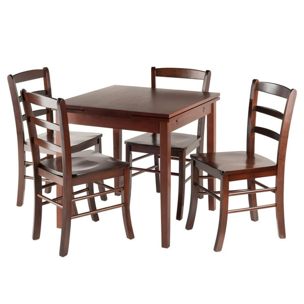 Ens. 5 pièces table à rallonges Pulman de Winsome avec 4 chaises - 94535