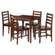 Table de salle à manger Kingsgate 5 pièces avec 4 chaises à dossier à barrettes Hamilton de Winsome - 94537 – image 1 sur 9