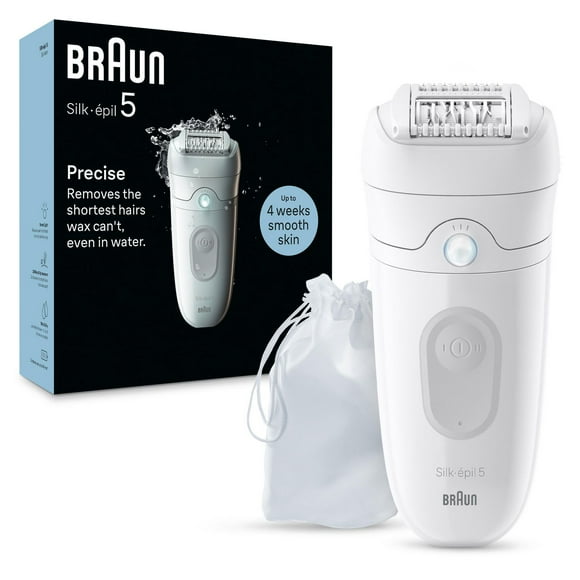 Braun Silk-épil 5 Epilator, Wet and Dry, Includes Skin Contact Cap, SE5-011, Grey, 1