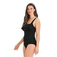 thumbnail image 2 of Krista Women's Square Neck Jacquard One Piece Swimsuit, 2 of 8