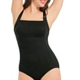 thumbnail image 4 of Krista Women's Square Neck Jacquard One Piece Swimsuit, 4 of 8