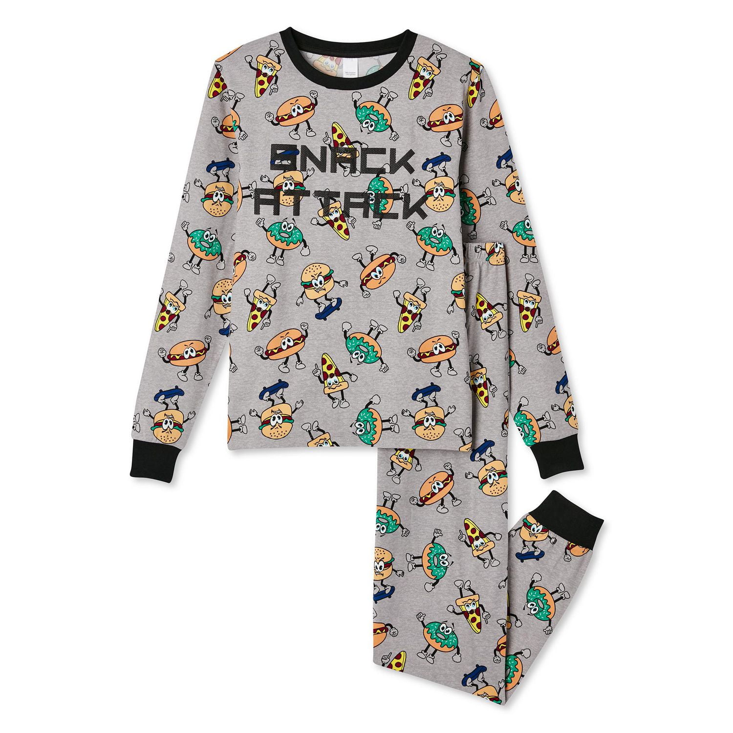 George Boys' Long Sleeve Tee and Pant Pajamas 2-Piece Set
