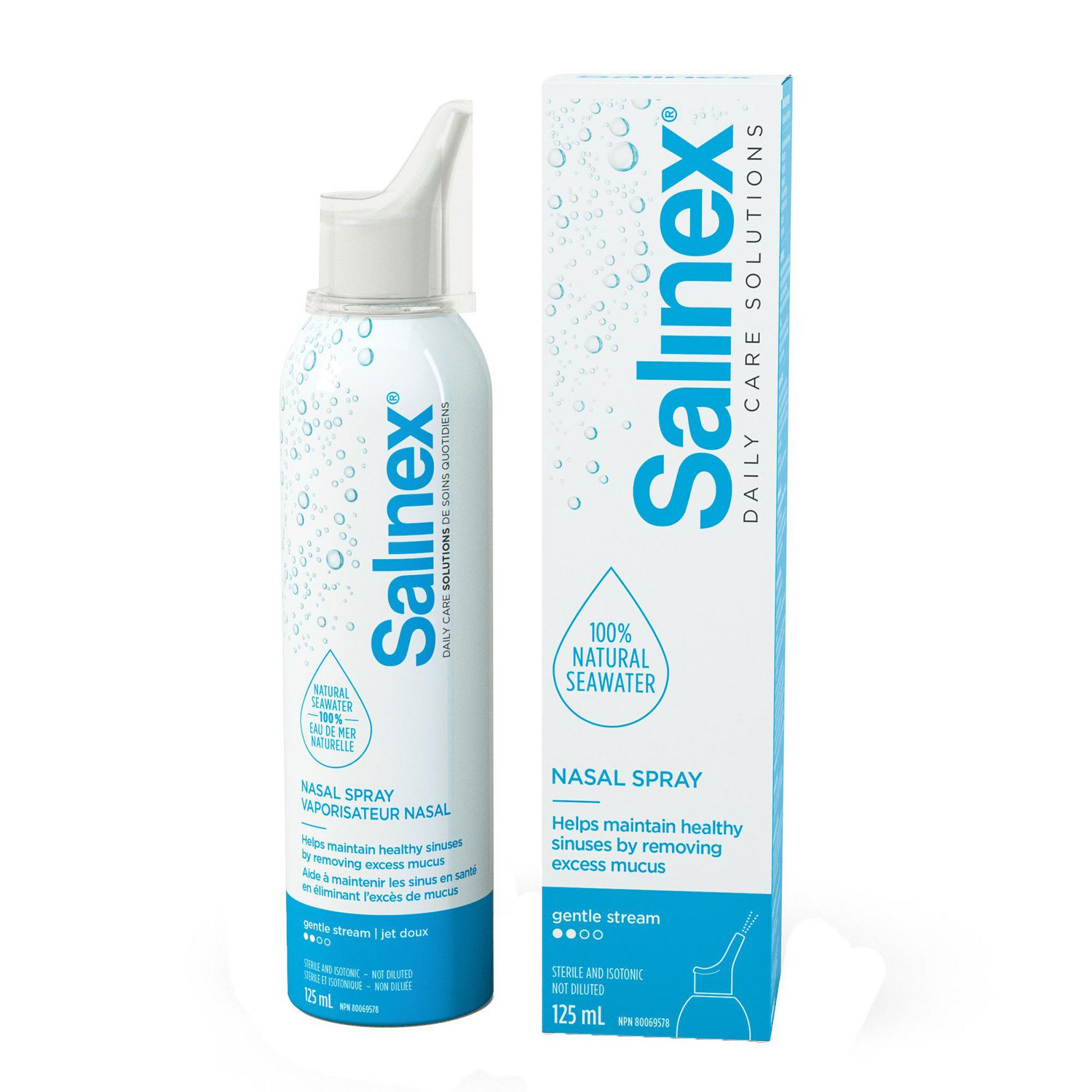 Salinex 100% Natural Seawater Nasal Spray | Gentle Stream | 125 ml