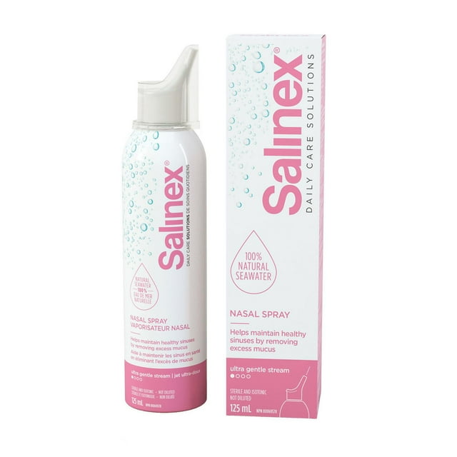 Salinex Spray Nasal 100 % Naturel Eau de Mer | Jet Ultra Doux | 125 ml, Rose