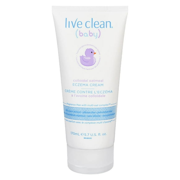 Live Clean Baby Colloidal Oatmeal Eczema Cream, 170 mL, Eczema Cream