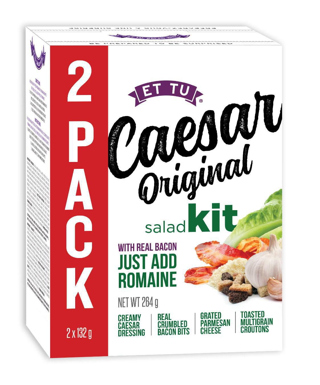 Et Tu Caesar Original 2pack Salad Kit Walmart Canada