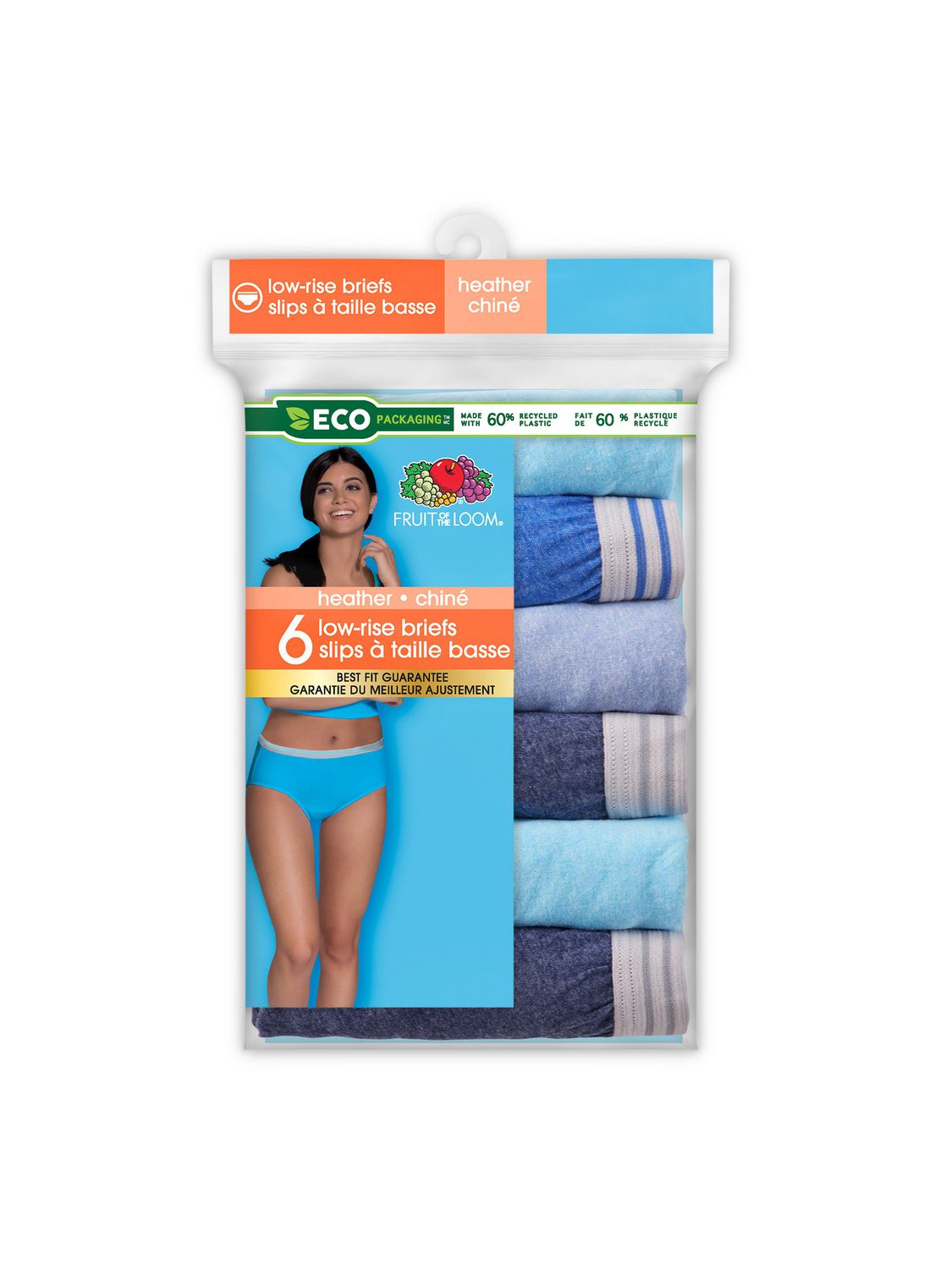 Fruit of the Loom Women's Comfort Covered Hipster Underwear, 6 Pack, Sizes  5-9