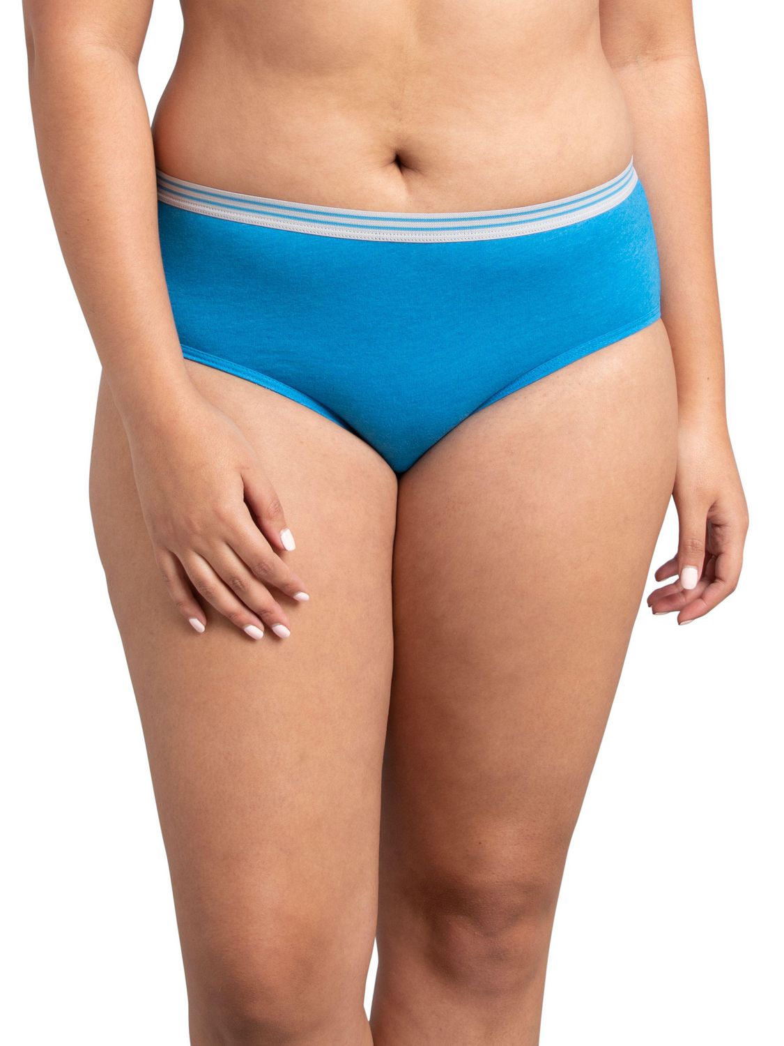 Fruit of the Loom Women's Heather Low Rise Briefs, 6-Pack, Sizes 5