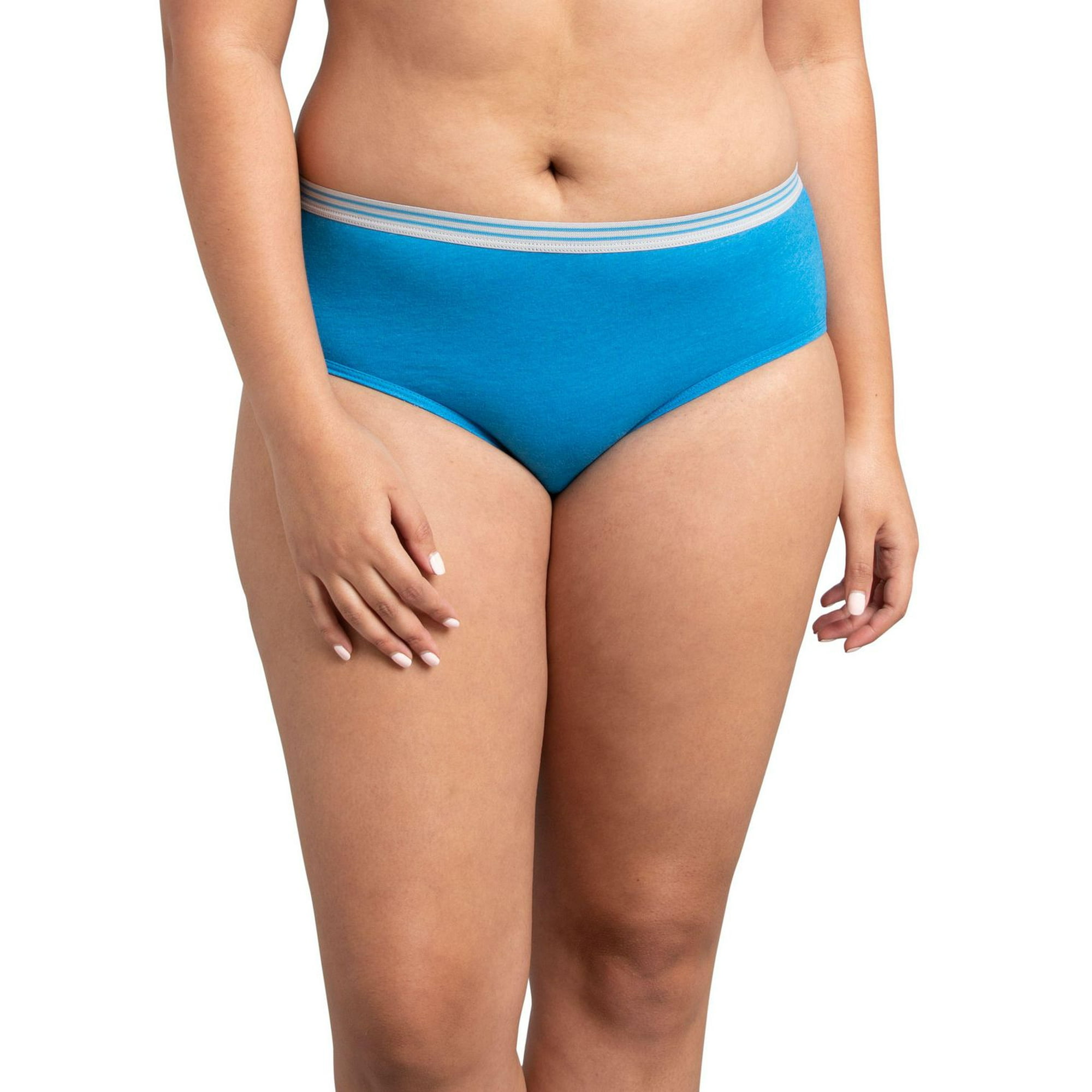 JUST MY SIZE Women's Plus 5-Pack Cotton High Brief, Assorted, 9 :  : Clothing, Shoes & Accessories