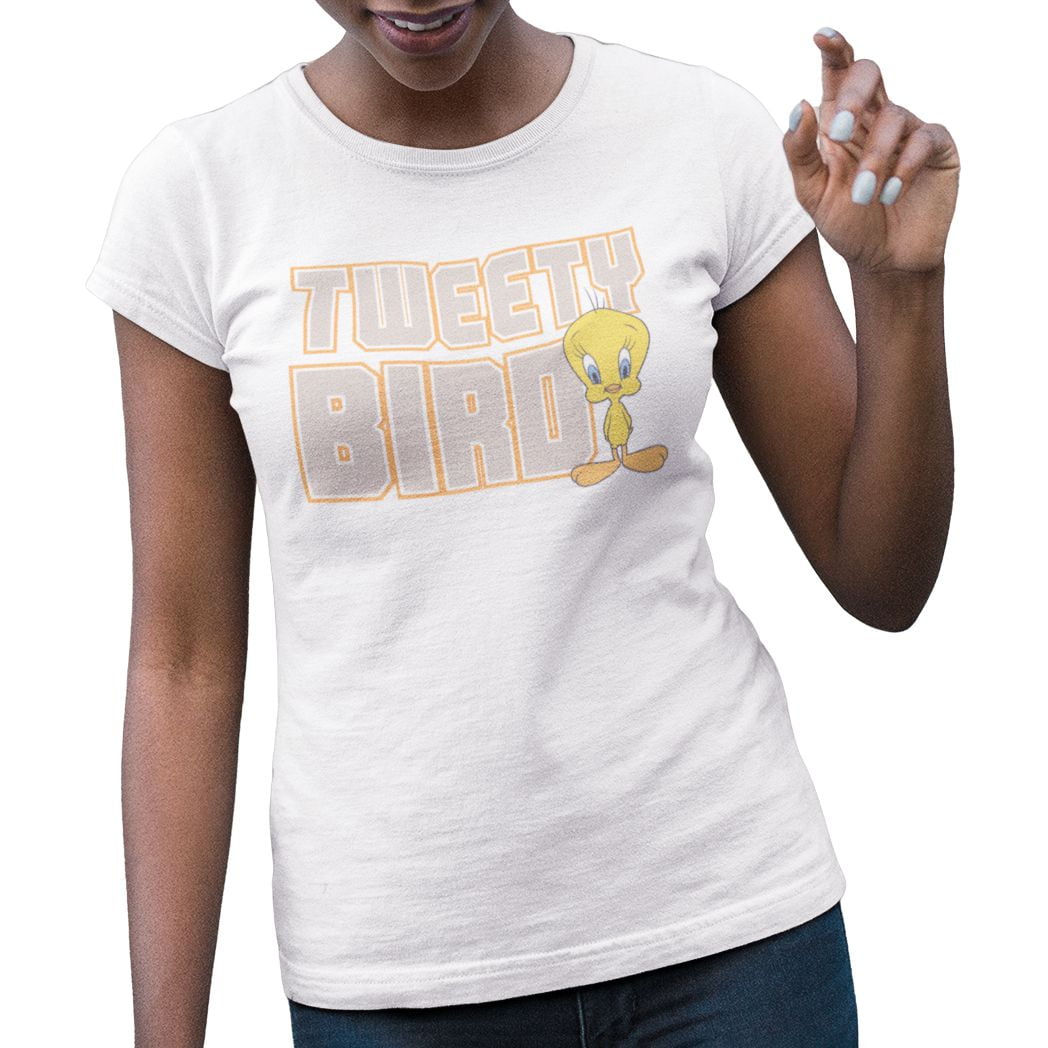 Looney Toons Ladies Tee shirt. This ladie's short sleeve tee shirt is the perfect casual look to wear with your favorite bottoms and