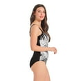 thumbnail image 2 of Krista Women's Square Neck Tropical Print One Piece Swimsuit, 2 of 8