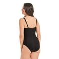 thumbnail image 3 of Krista Women's Square Neck Tropical Print One Piece Swimsuit, 3 of 8