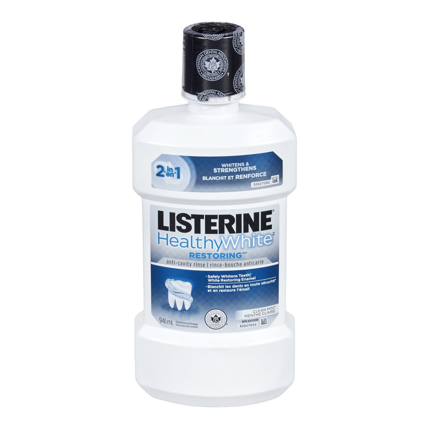 Listerine® Healthy White™ Restoring™ Clean Mint Anti Cavity Rinse ...