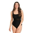 thumbnail image 1 of Krista Women's Square Neck Mesh Panel One Piece Swimsuit, 1 of 8