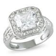 thumbnail image 1 of Miabella 5 3/5 ct White Cubic Zirconia Engagement Ring in Silver, 1 of 8