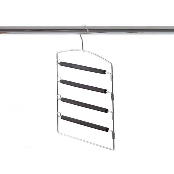 neatfreak!® 4 Tier Non Slip Pant Hanger, Foam-covered
