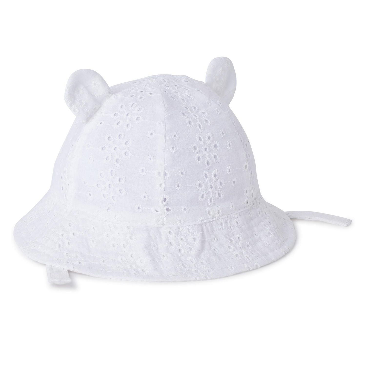 George Baby Girls' Eyelet Bucket Hat with Applique Ears