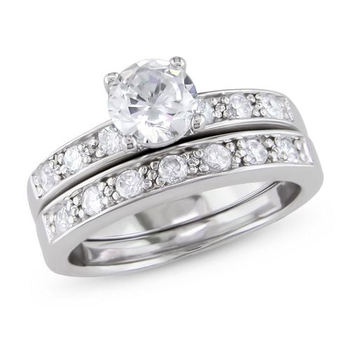 Miabella Ensemble de mariage avec zircon cubique blanc 2 1/3 ct en argent