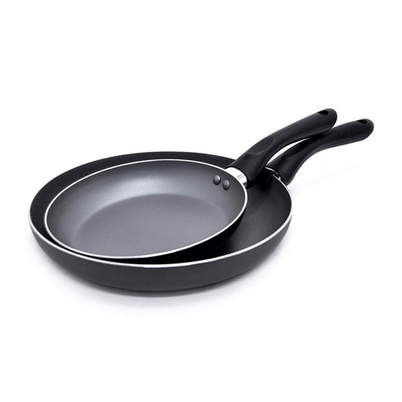 Starbasix Set of 2 Non-Stick Fry Pans, 20cm (8") & 26cm (10")