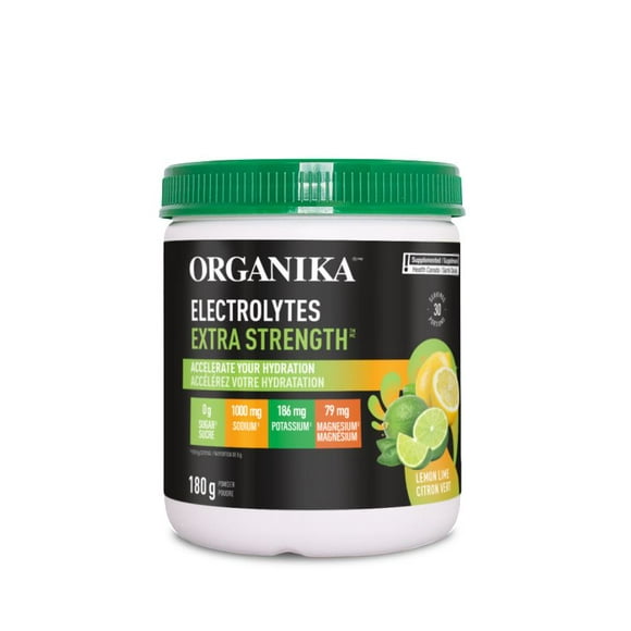 ORGANIKA Électrolytes Extra Fort Citron Lime
