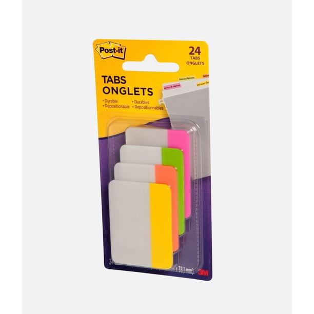 Postit® Tabs 686PLOYCFILEPDQ, 4 Per Pack Walmart.ca