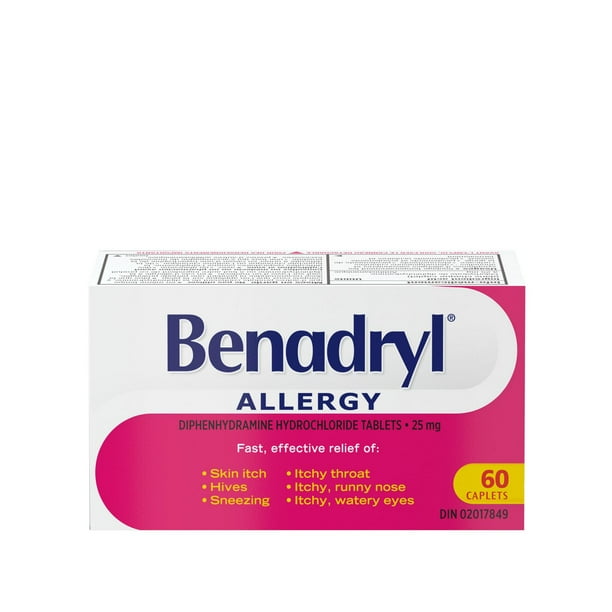 Benadryl Allergy Medicine, 25mg Walmart.ca