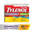 thumbnail image 1 of Tylenol Complete Cold, Cough & Flu Plus Mucus Relief Liquid Gels, Daytime, Relieves Cough Cold & Flu Symptoms, 40 Count, 1 of 8