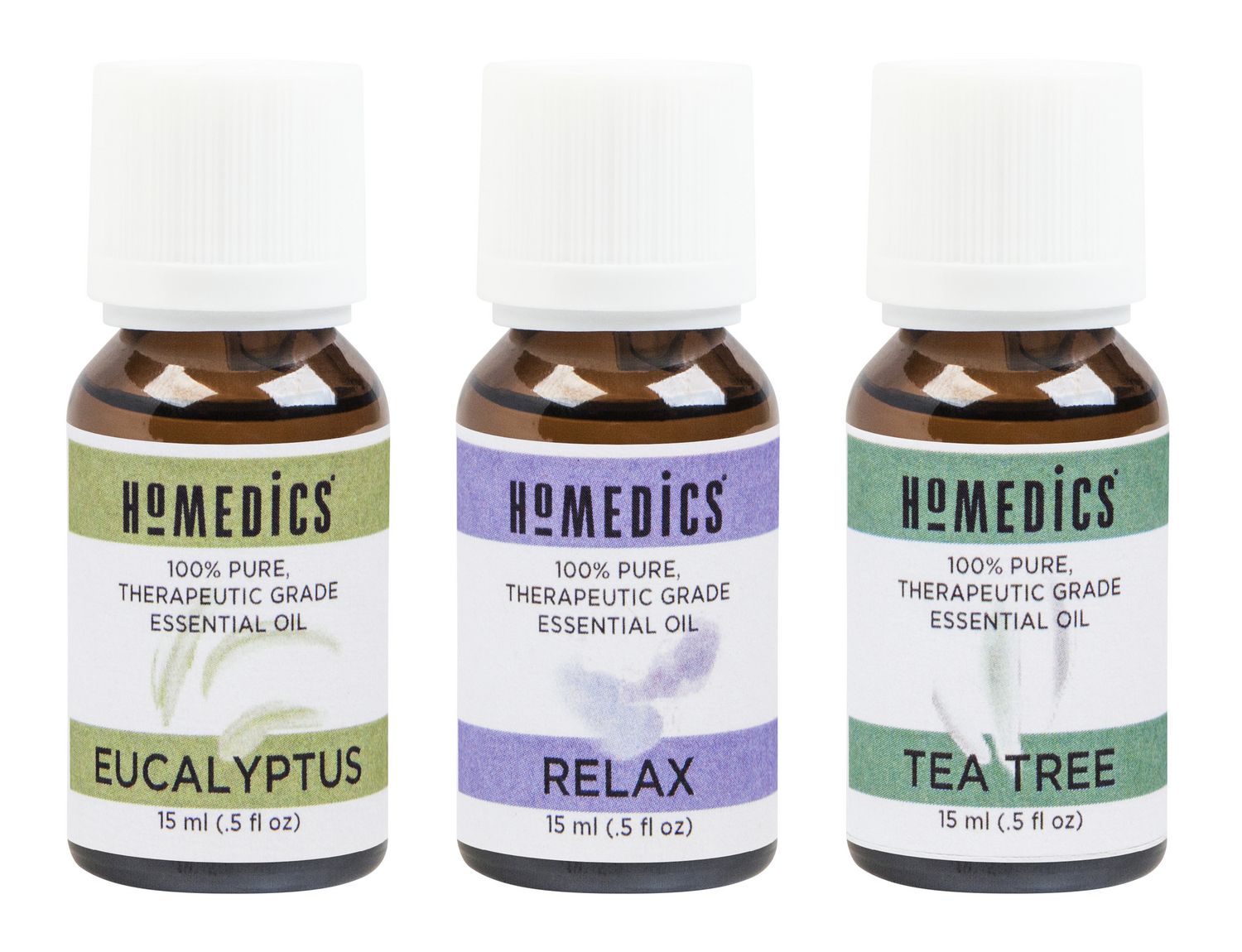 HoMedics Essential Oil Assorted 3 Pack (Rlx, Euc, TTR) Walmart Canada