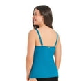 thumbnail image 3 of Krista Women's Textured Scoop Neck Tankini Swim Top with Adjustable Straps, 3 of 8