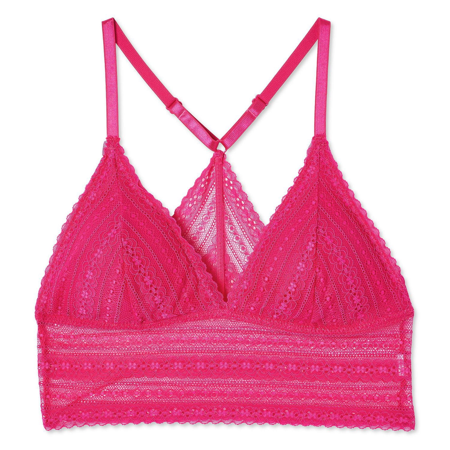 No Boundaries Women's Triangle Lace Bra