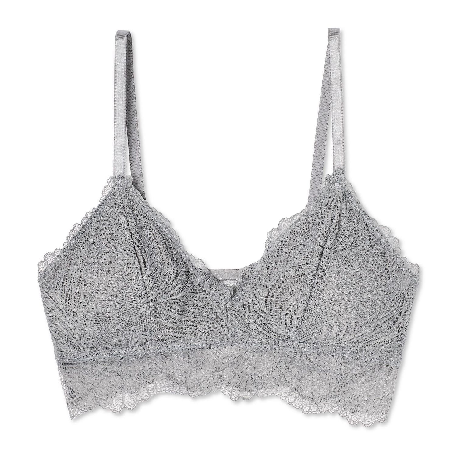 Soutien-gorge bordé de dentelle No Boundaries pour femmes Tailles P-TTG