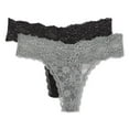 thumbnail image 3 of No Boundaries Women's Lace Thong 2-Pack, 3 of 3