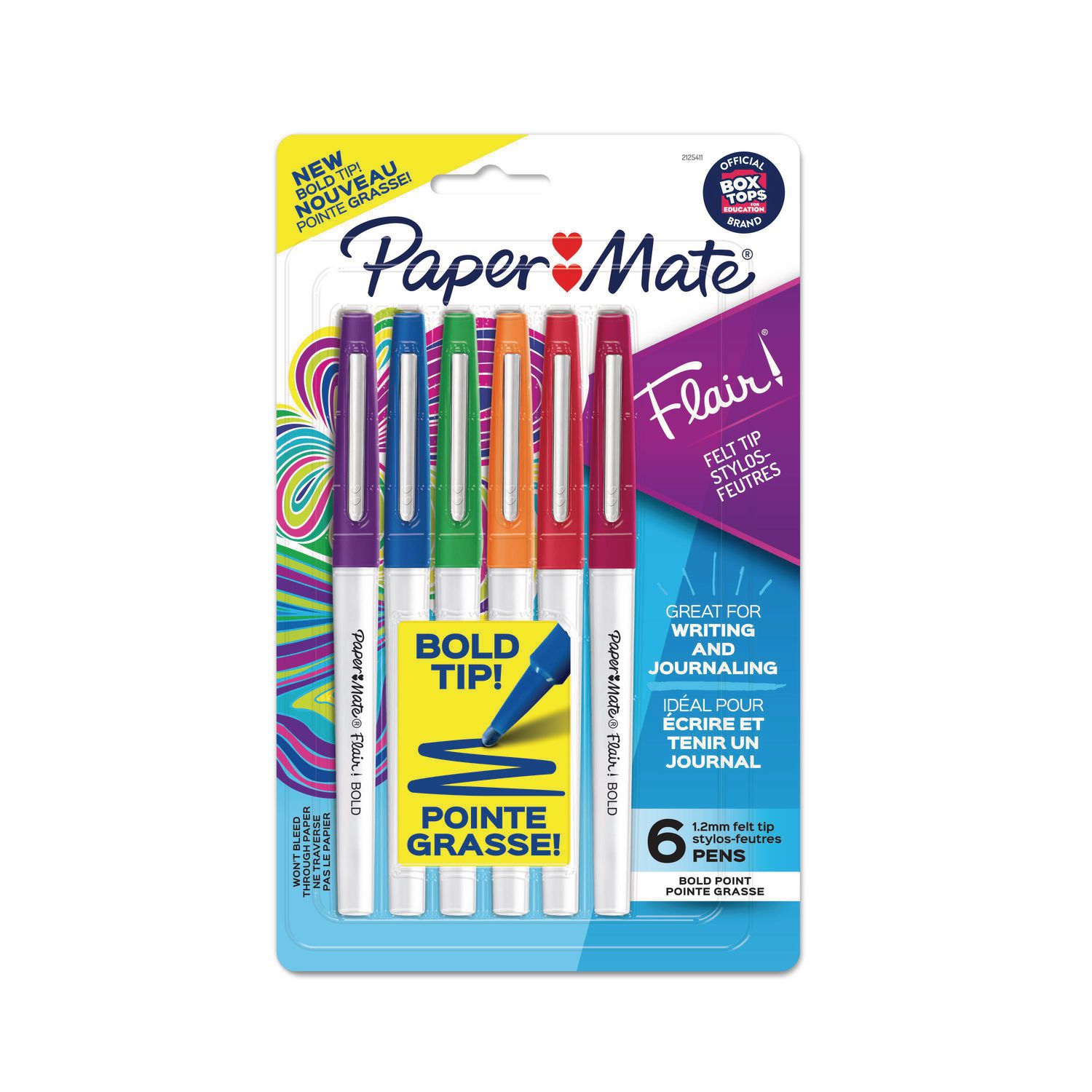 Paper Mate Flair - Pack de 6 Feutres d'écriture parfumés - couleurs  assorties Pas Cher