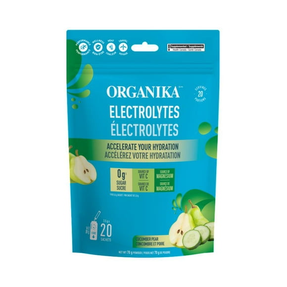 ORGANIKA Sachets Nomades Concombre & Poire Électrolytes