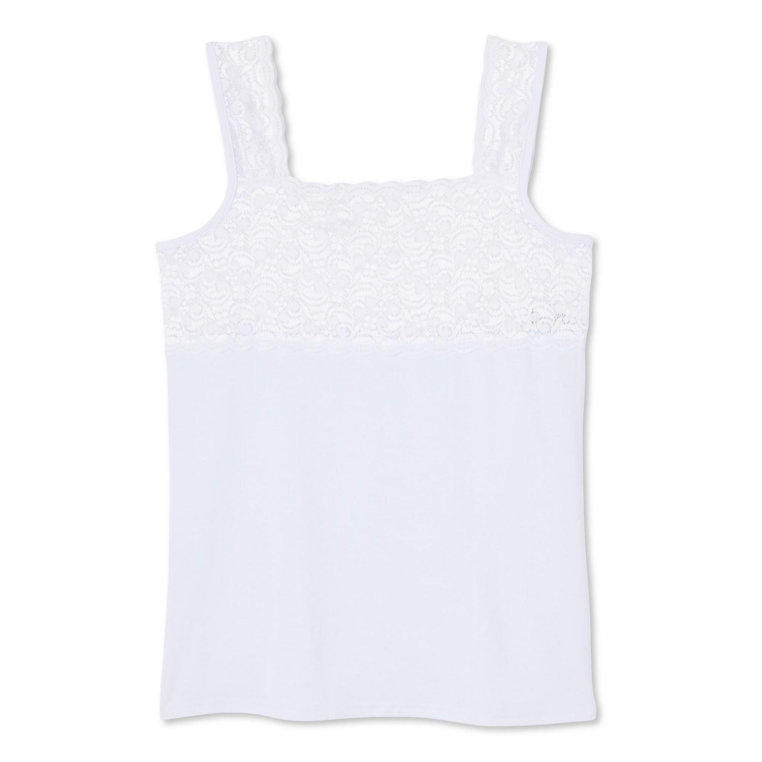 George Women's Square Neckline Lace Cami - Walmart.ca