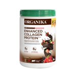 ORGANIKA Dark Chocolate Strawberry Enhanced Collagen Protein