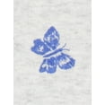 thumbnail image 2 of Carter's Child of Mine Baby Girl Bodysuits - Indigo Flower, 3 Pack, 2 of 4