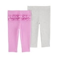thumbnail image 1 of Carters Child of Mine Infant Girl’s 2pk Pants, 1 of 3