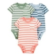 thumbnail image 1 of Carter's Child of Mine Baby Boys' Striped Bodysuits, 3-Pack, Sizes Preemie-18 Months, 1 of 4