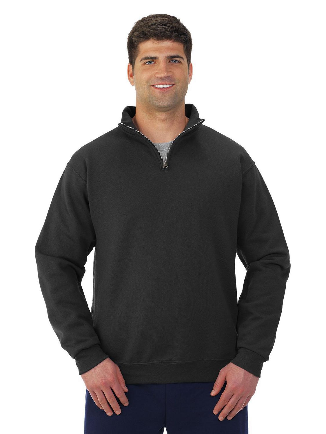 Jerzees NuBlend® Quarter Zip Cadet Collar Sweatshirt | Walmart Canada