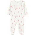 thumbnail image 1 of Carter's Child of Mine Baby Girls' White Owl Sleep N Play Set, 2-Pack, 1 of 3