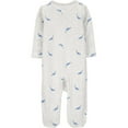 thumbnail image 2 of Carter's Child of Mine Baby Blue Dino Sleep N Play Set, 2-Pack, 2 of 3